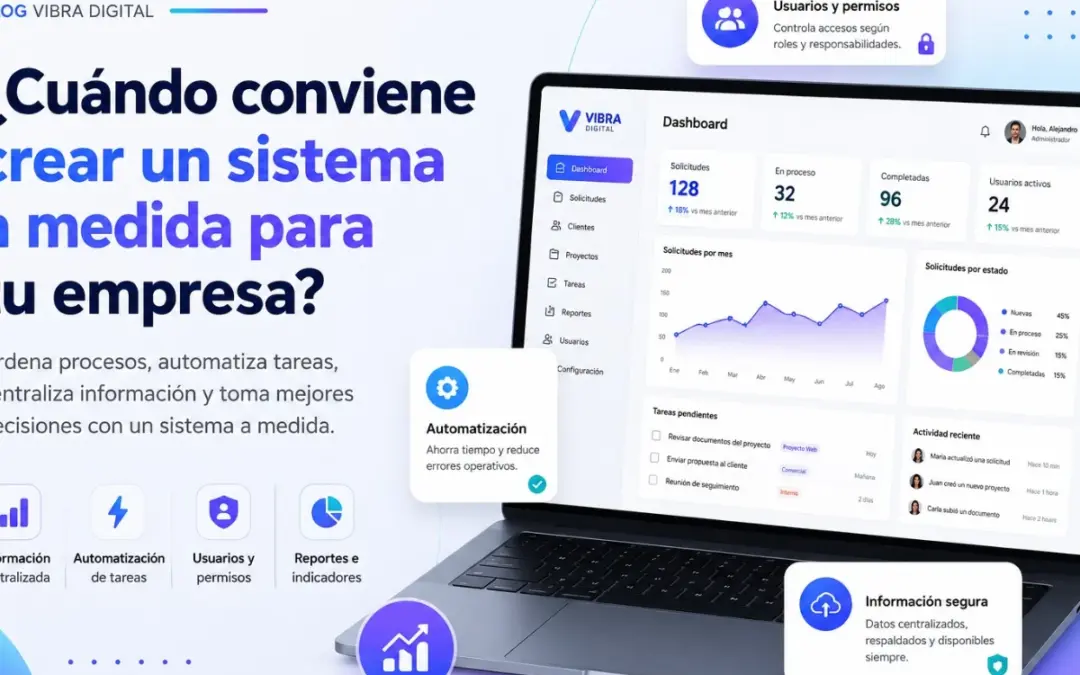 Cuándo conviene crear un sistema a medida para tu empresa